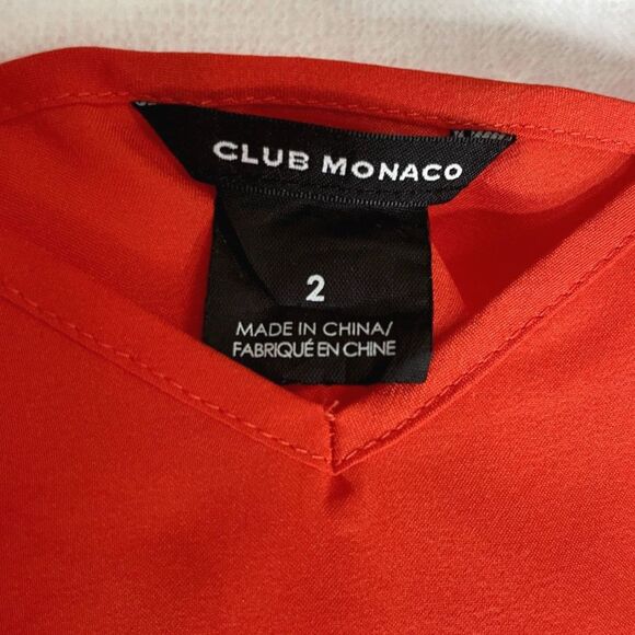 Club Monaco Coral/Orange Slip Dress Size 2 - Picture 2 of 6